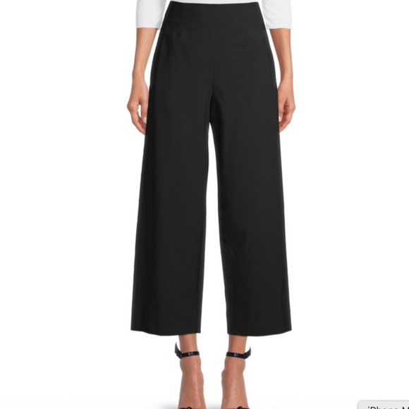 Rebecca Taylor Black Highrise Wide Leg Pants, Sz 10, EUC - Picture 1 of 5